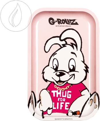 G-Rollz Banksy's Thug for Life Rolling Tray - Medium 175 x 275mm