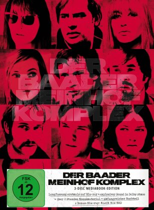 Der Baader Meinhof Komplex (2008) (Cover A, Langfassung, Mediabook, 3 Blu-rays)