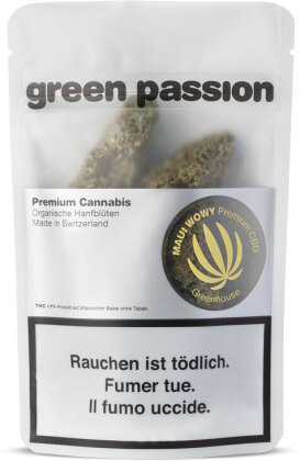Green Passion Maui Wowy (2g) - Greenhouse (CBD: <21%, THC: <1%)