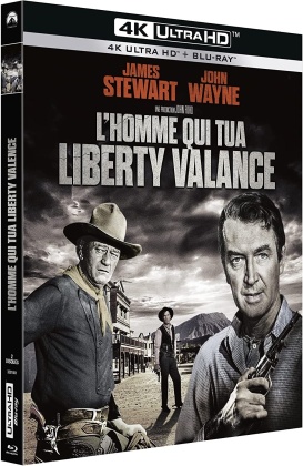 L'homme qui tua Liberty Valance (1962) (s/w, Limited Edition, 4K Ultra HD + Blu-ray)