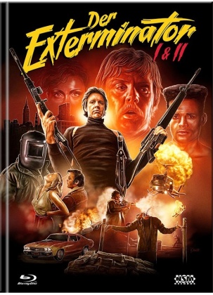 Der Exterminator 1 & 2 (Cover A, Limited Edition, Mediabook, Uncut, 2 Blu-rays)