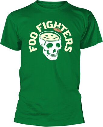 Foo Fighters - Skull Cocktail (T-Shirt Unisex Tg. S)