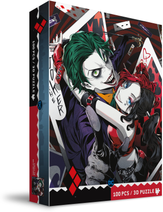 Manga Univers DC: Joker & Harley Quinn - Puzzle 3D - 100 pièces