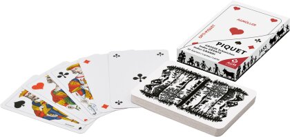 Scherenschnitt Opti Piquetkarten - extra grosse Eckzeichen, 57x89