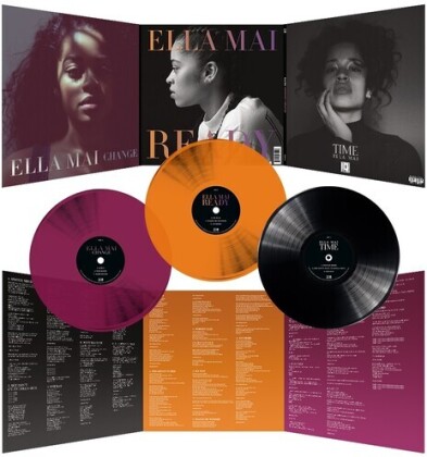 Ella Mai - Time Change Ready (2022 Reissue, Anniversary Edition, Black/Orange/Clear Vinyl, LP)
