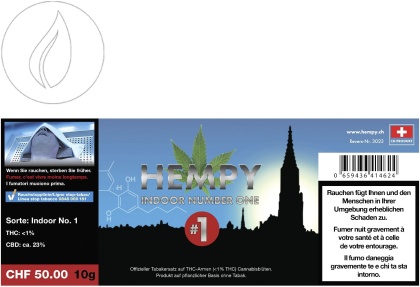 Hempy No.1 CBD Box (10g) - Indoor (CBD: 23%, THC: <0.9%)