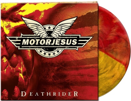 Motorjesus - Deathrider (2022 Reissue, Gatefold, Limited Edition, Yellow/Red/Orange Black Smoke Vinyl, LP)