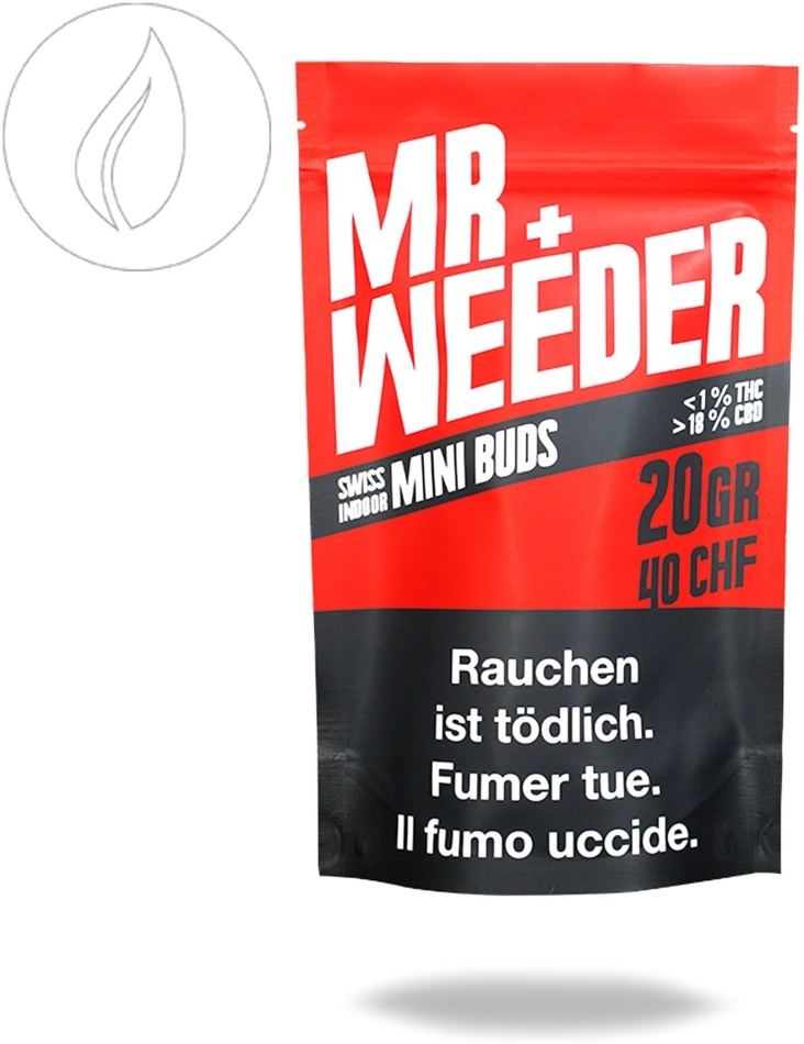 Mr. Weeder Mini Buds (20g) - Indoor (CBD: >18%, THC: <0.1%)