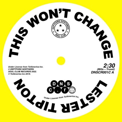 Lester Tipton & Edward Hamilton - This Won't Change / Baby Don't You Weep (RSD 2022, Yellow Vinyl, 7" Single)