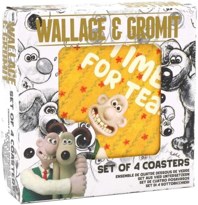 Aardman - Wallace & Gromit Coasters Set Of 4 (Ceramic)