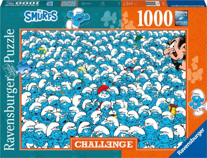 Schlümpfe Challenge - 1000 Teile Puzzle für Erwachsene und Kinder ab 14 Jahren