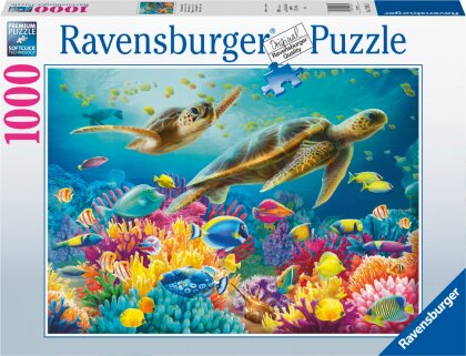 Blaue Unterwasserwelt - 1000 Teile Puzzle