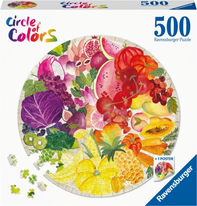 Circle of Colors: Fruits & Vegetables - 500 Teile Puzzle