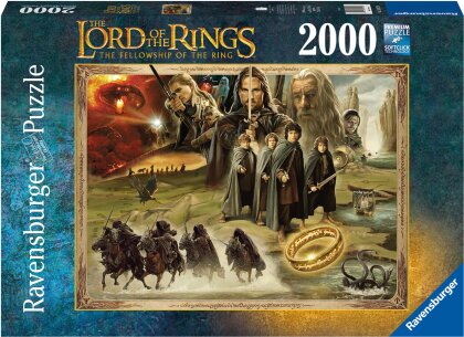 The Lord of the Rings: The Fellowship of the Ring - 2000 Teile Herr der Ringe Puzzle für Erwachsene und Kinder ab 14 Jahren