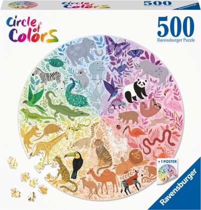 Circle of Colors: Animals - 500 Teile Puzzle