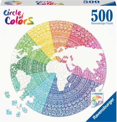 Circle of Colors: Mandala - 500 Teile Puzzle
