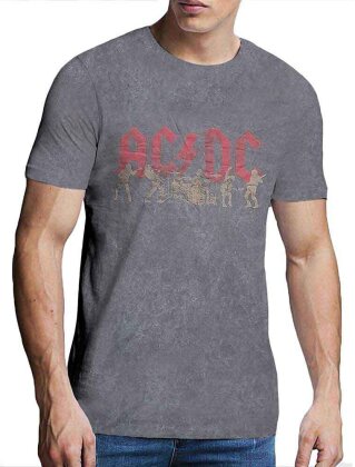 AC/DC Unisex T-Shirt - Vintage Silhouettes (Wash Collection)