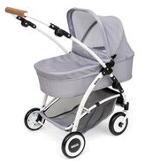 Puppenwagen Spin Grau mit Schwenkrädern