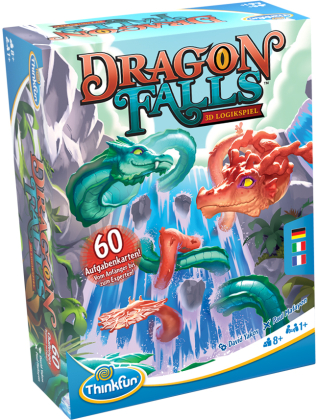 ThinkFun 76496 Dragon Falls - 3D Logikspiel, für Kinder und Erwachsene, Brettspiel ab 1 Spieler, ab 8 Jahren