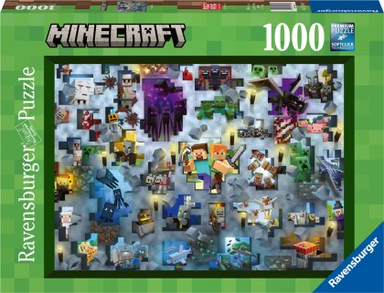 Minecraft Mobs - 1000 Teile Minecraft Puzzle für Erwachsene und Kinder ab 14 Jahren