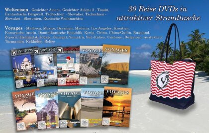 Voyages - Voyages & Weltreisen Collection (inkl. Strandtasche, 30 DVDs)