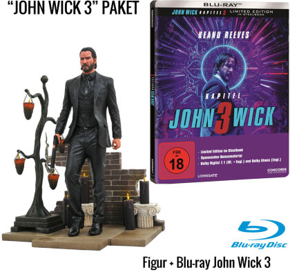 John Wick 3 - Parabellum (2019) (Statue, Édition Limitée, Steelbook)