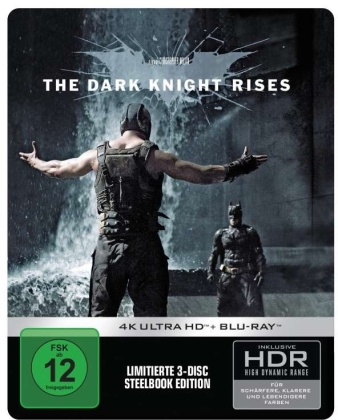 Batman - The Dark Knight rises (2012) (Édition Limitée, Steelbook, 4K Ultra HD + 2 Blu-ray)