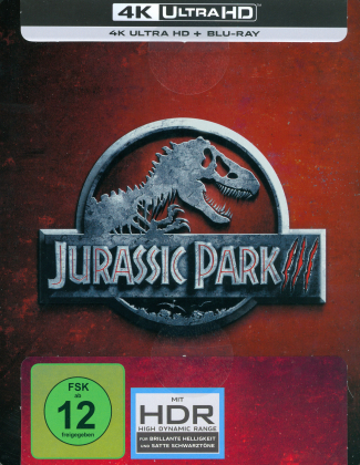 Jurassic Park 3 (2001) (Limited Edition, Steelbook, 4K Ultra HD + Blu-ray)