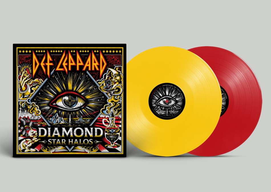 Def Leppard - Diamond Star Halos (Indie Exclusive, Gatefold, Limited Edition, Red & Yellow Vinyl, 2 LPs)
