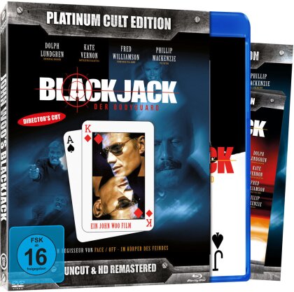 Blackjack - Der Bodyguard (1998) (Platinum Cult Edition, Director's Cut, Limited Edition, Remastered, Uncut, 2 Blu-rays + DVD)