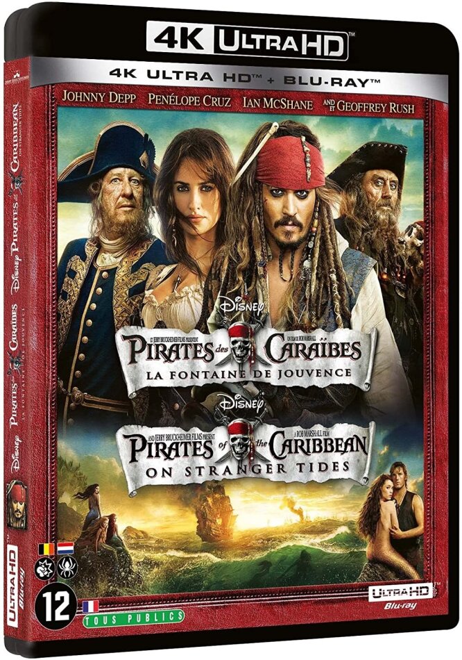 Pirates des Caraïbes 4 - La fontaine de jouvence (2011) (4K Ultra HD + Blu-ray)