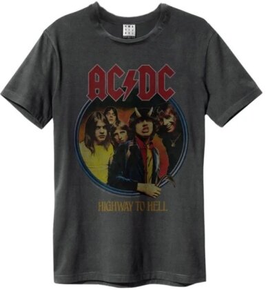 AC/DC: Highway To Hell - Amplified Vintage Charcoal T-Shirt