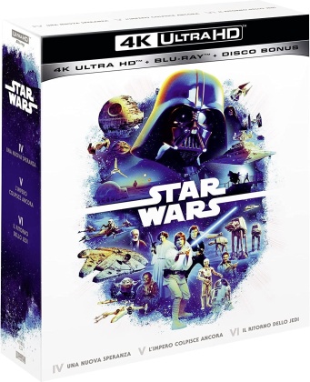 Star Wars Trilogia - Episodio 4-6 (3 4K Ultra HDs + 6 Blu-rays)