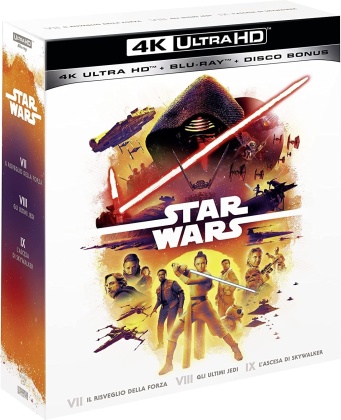 Star Wars Trilogia - Episodio 7-9 (3 4K Ultra HDs + 6 Blu-ray)