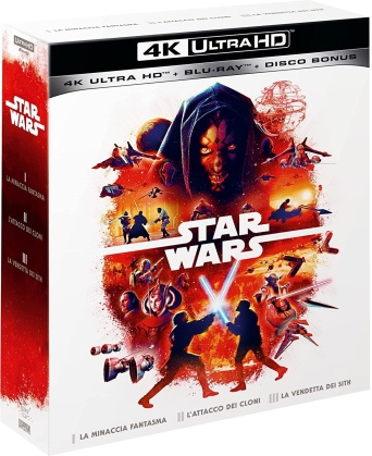 Star Wars Trilogia - Episodio 1-3 (3 4K Ultra HDs + 6 Blu-ray)