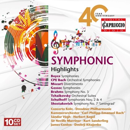 Symphonic Highlights (Capriccio, 40th Anniversary Edition, 10 CDs)