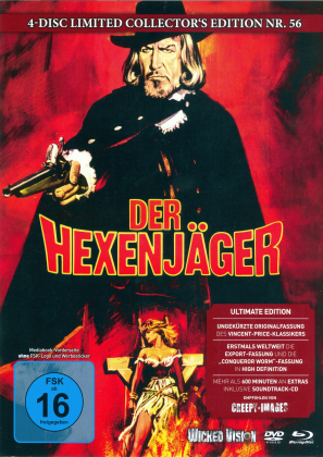 Der Hexenjäger (1968) (Cover C, Limited Edition, Mediabook, Uncut, 2 Blu-rays + DVD + CD)