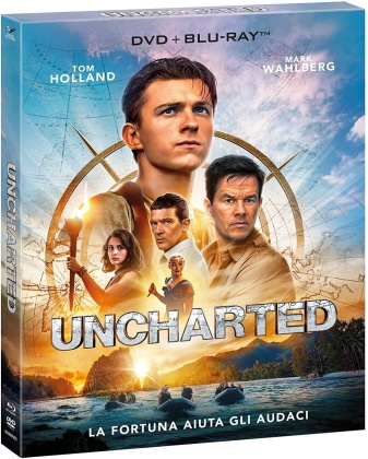 Uncharted - (Edizione con Porta documenti + Segnalibro) (2022) (Special Edition, Blu-ray + DVD)
