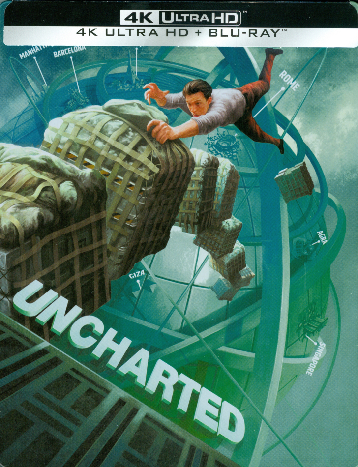 Uncharted (2022) (Edizione con Segnalibro, + Block Notes, Steelbook, 4K Ultra HD + Blu-ray)