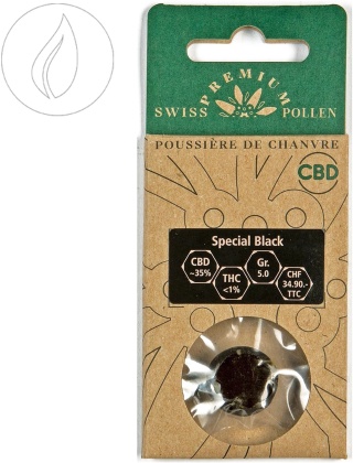 Swiss Premium Pollen Special Black (5g) - Outdoor (CBD ca. 35%, THC <1%)