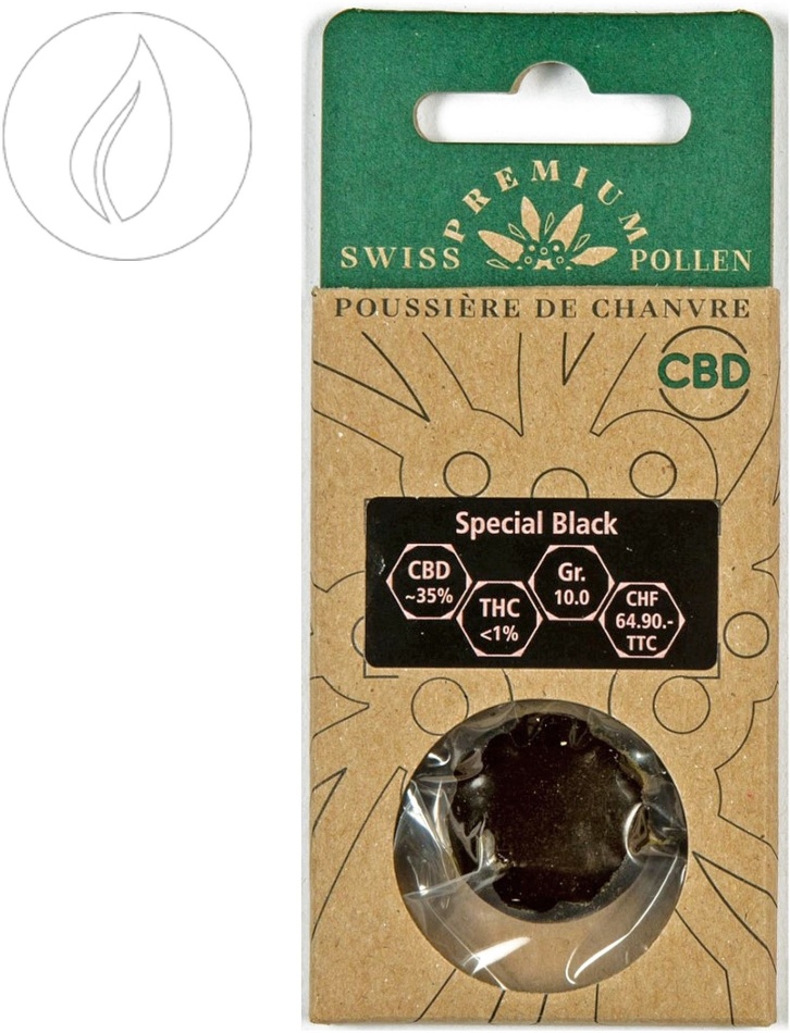 Swiss Premium Pollen Special Black (10g) - Outdoor (CBD ca. 35%, THC <1%)