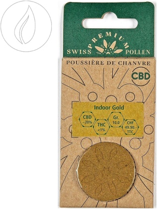 Swiss Premium Pollen Indoor Gold (10g) - (CBD ca. 20%, THC <1%)