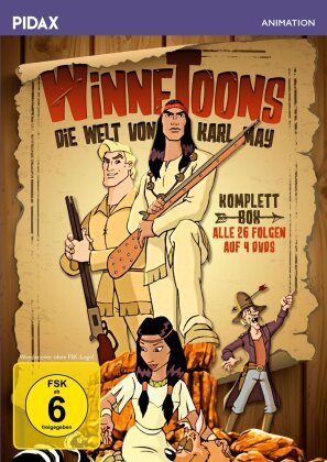 WinneToons - Die Welt von Karl May - Komplettbox - Alle 26 Folgen (Pidax Animation, 4 DVDs)