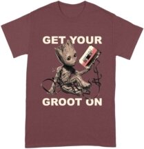 Marvel Guardians Of The Galaxy Vol.2 - Get Your Groot On X-Large Maroon T-Shirt