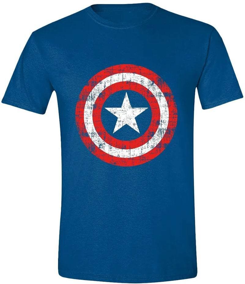 Marvel T-Shirt Captain America Cracked Shield Größe S