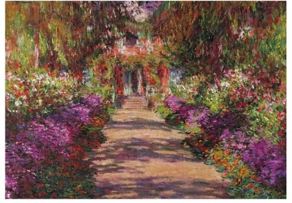 Monet: Weg in Monets Garten in Giverny - 1000 Teile Puzzle