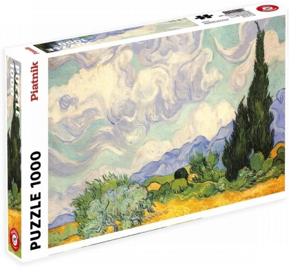 Van Gogh: Field with Cypreses - 1000 Teile Puzzle