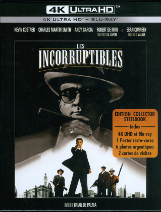 Les Incorruptibles (1987) (Goodies, + Goodies, Limited Collector's Edition, Steelbook, 4K Ultra HD + Blu-ray)