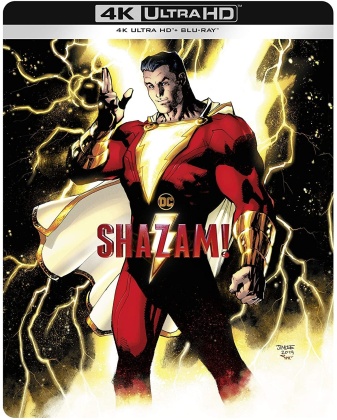 Shazam! - Comic Art (2019) (Steelbook, 4K Ultra HD + Blu-ray)