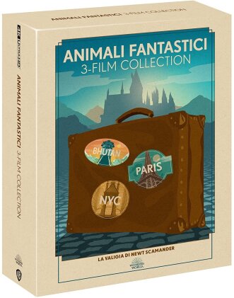 Animali Fantastici 1-3 - 3-Film Collection (Travel Art, 3 4K Ultra HDs + 3 Blu-ray)